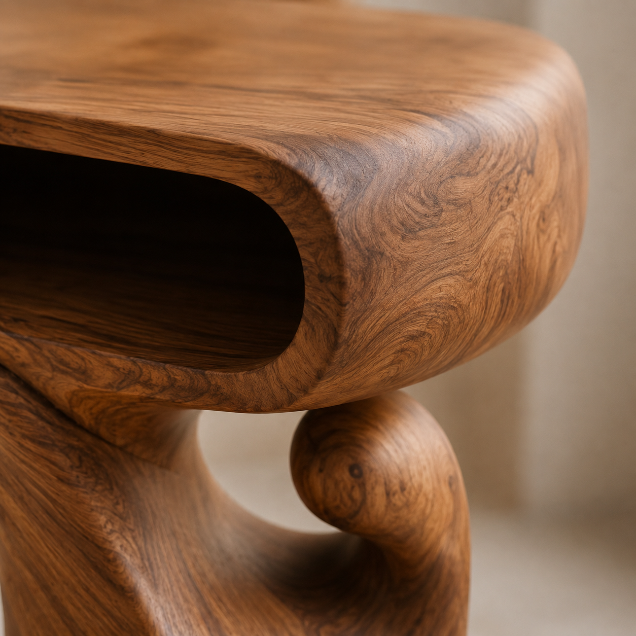 Mira Organic Wood Side Table - Design 062 - product image 05