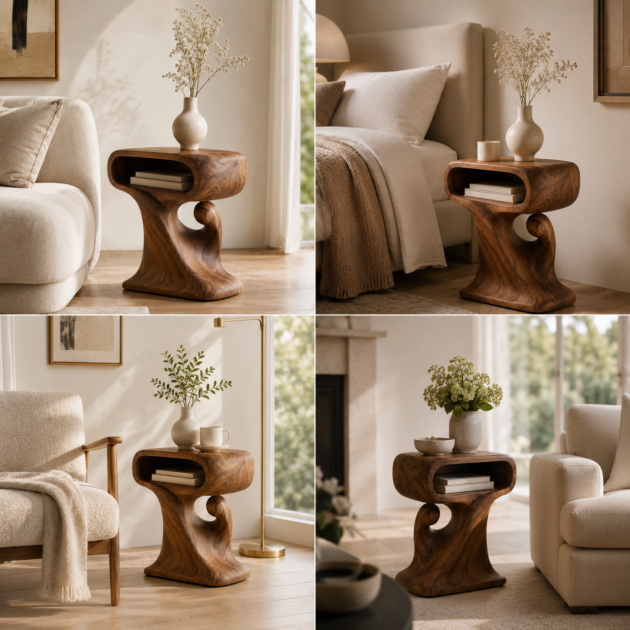 Mira Organic Wood Side Table - Design 062 - product image 10