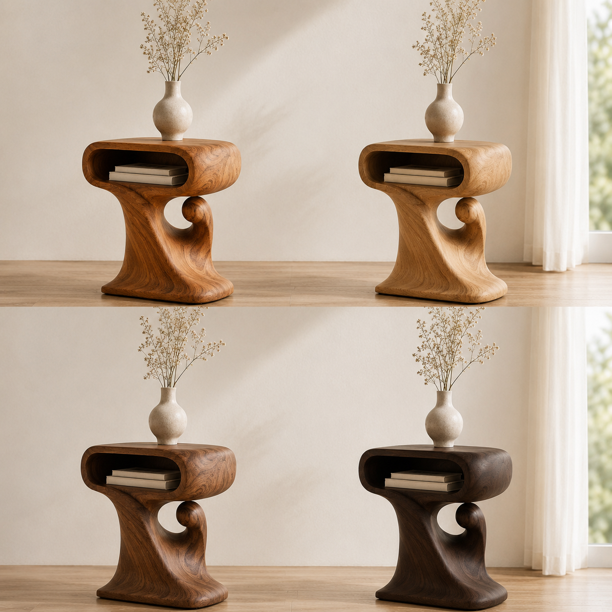 Mira Organic Wood Side Table - Design 062 - product image 11