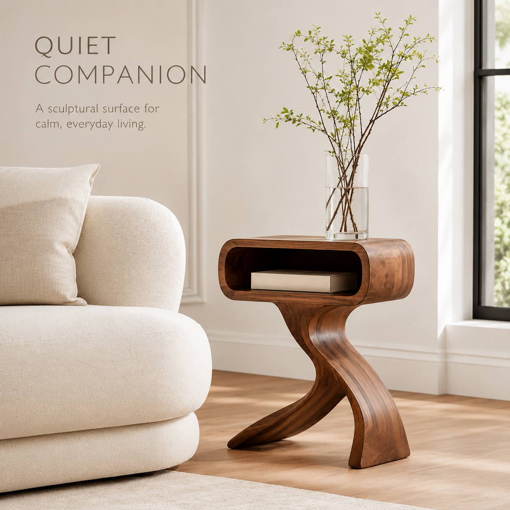 Soren Solid Wood Side Table - Design 064 - product image 02