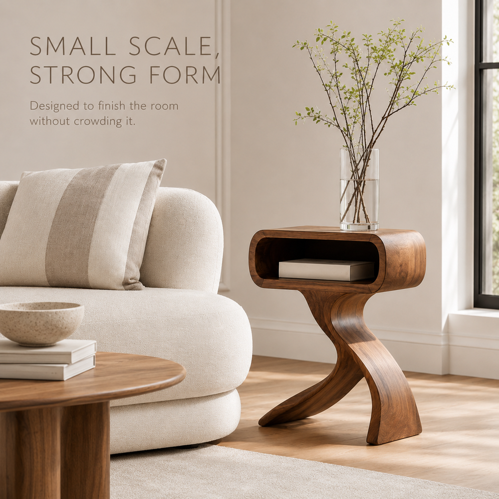 Soren Solid Wood Side Table - Design 064 - product image 03