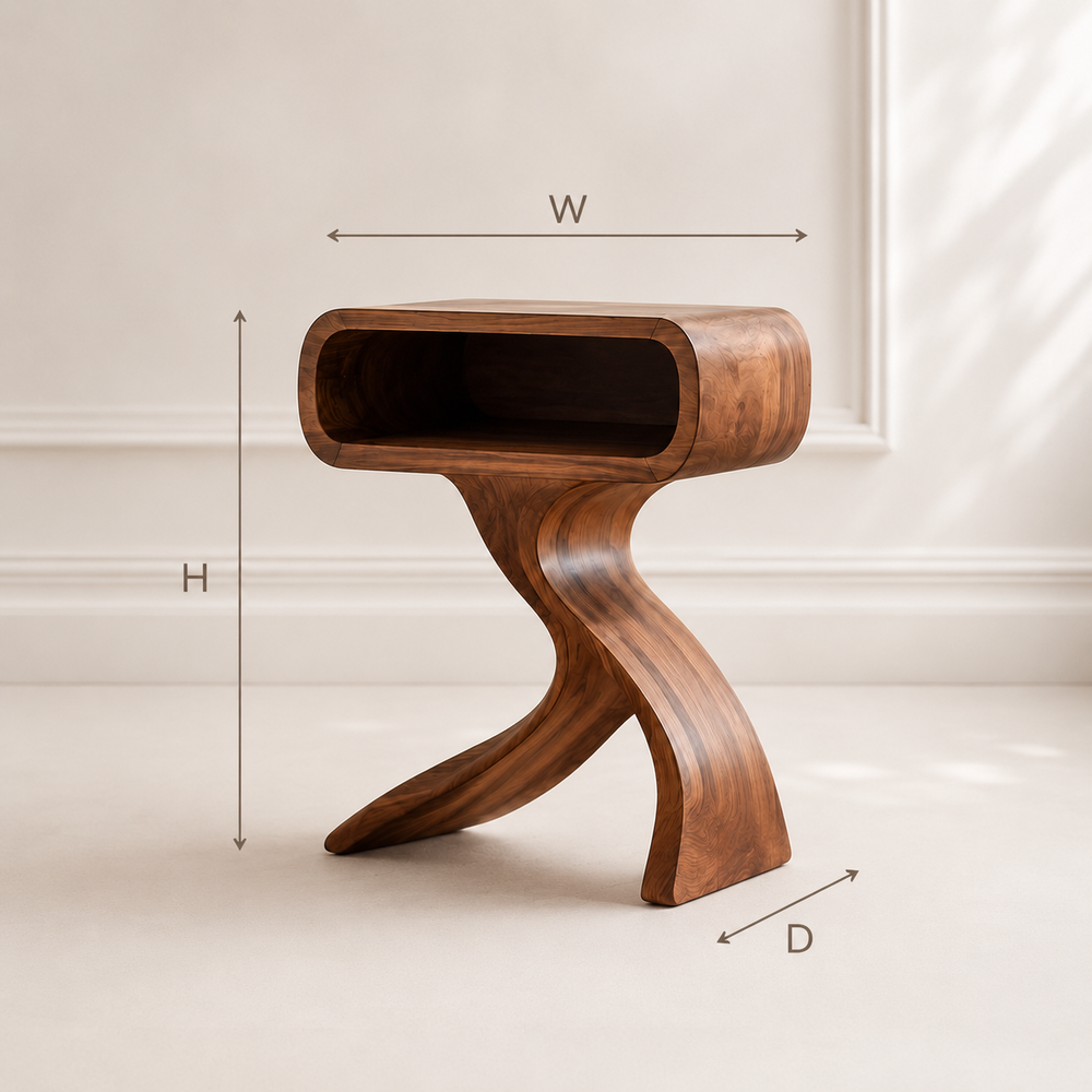 Soren Solid Wood Side Table - Design 064 - product image 04