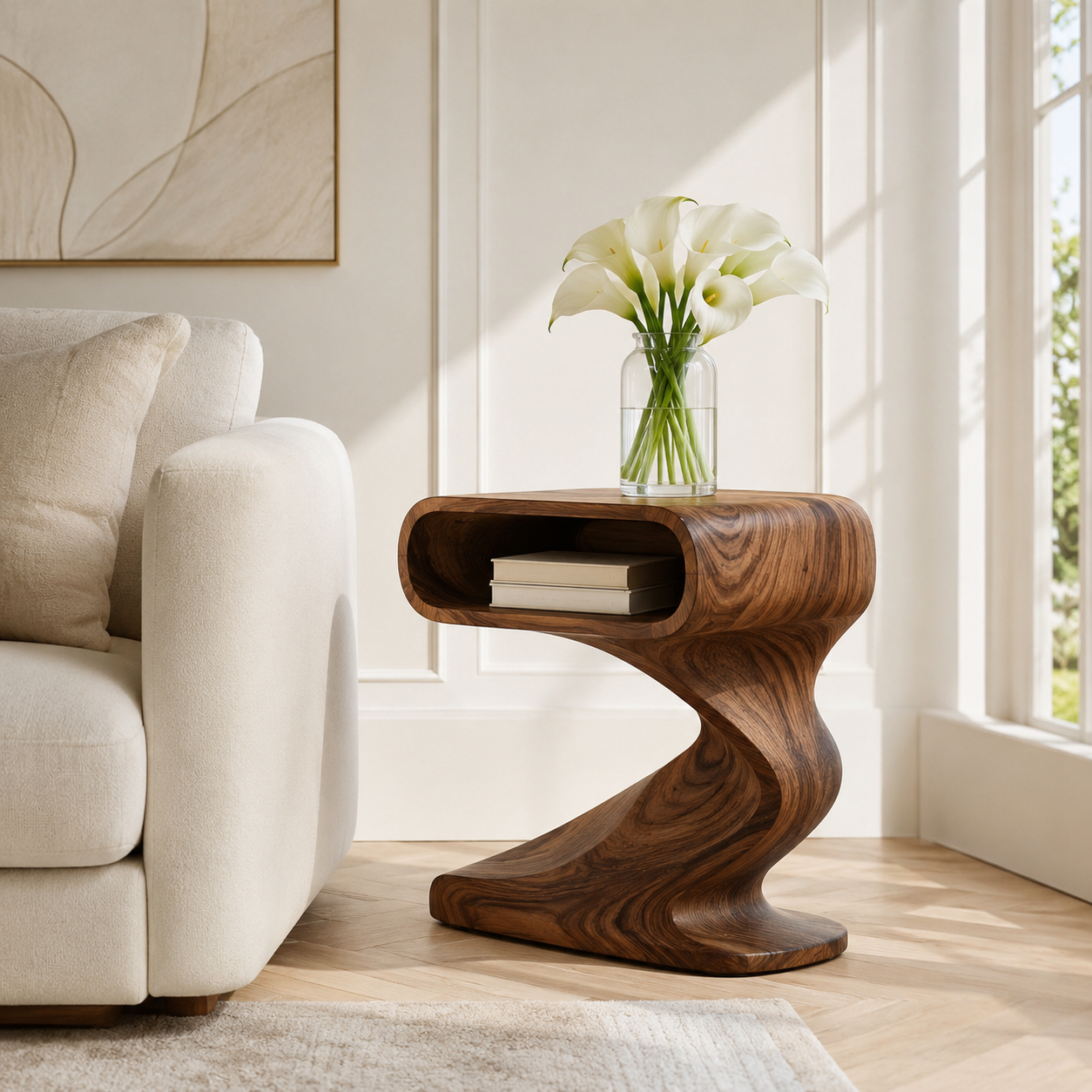 Elara Rounded Accent Table - Design 065 - main view