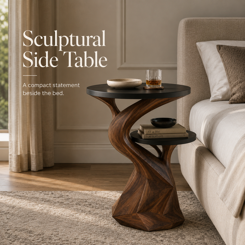Arden Sculptural Side Table - Design 066 - alternate PDP image 02