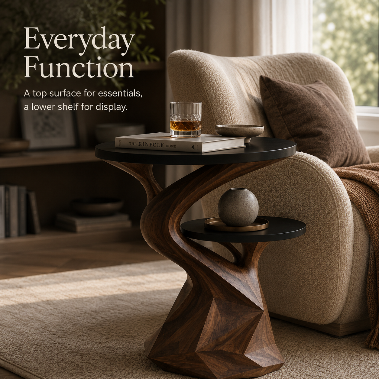Arden Sculptural Side Table - Design 066 - alternate PDP image 05
