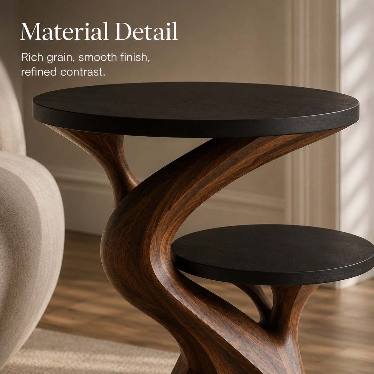 Arden Sculptural Side Table - Design 066 - alternate PDP image 06