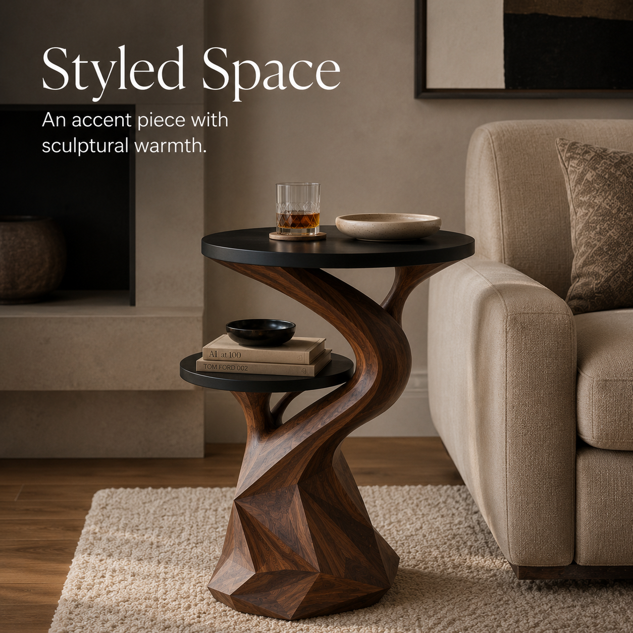 Arden Sculptural Side Table - Design 066 - alternate PDP image 08