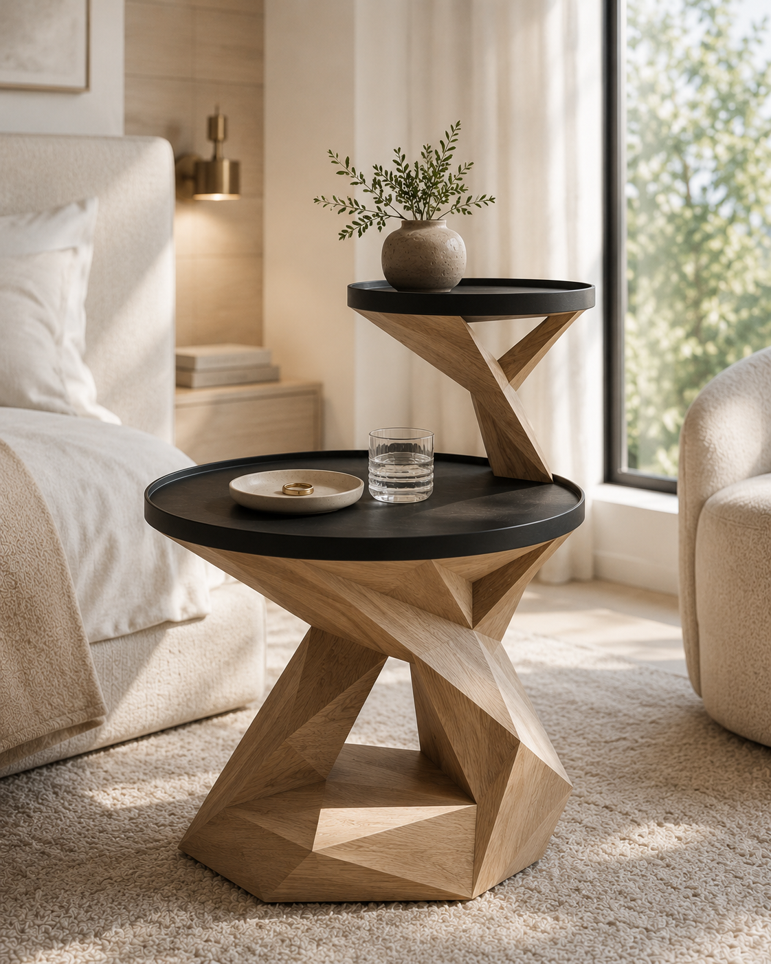 Arden Sculptural Side Table - Design 066 - main view