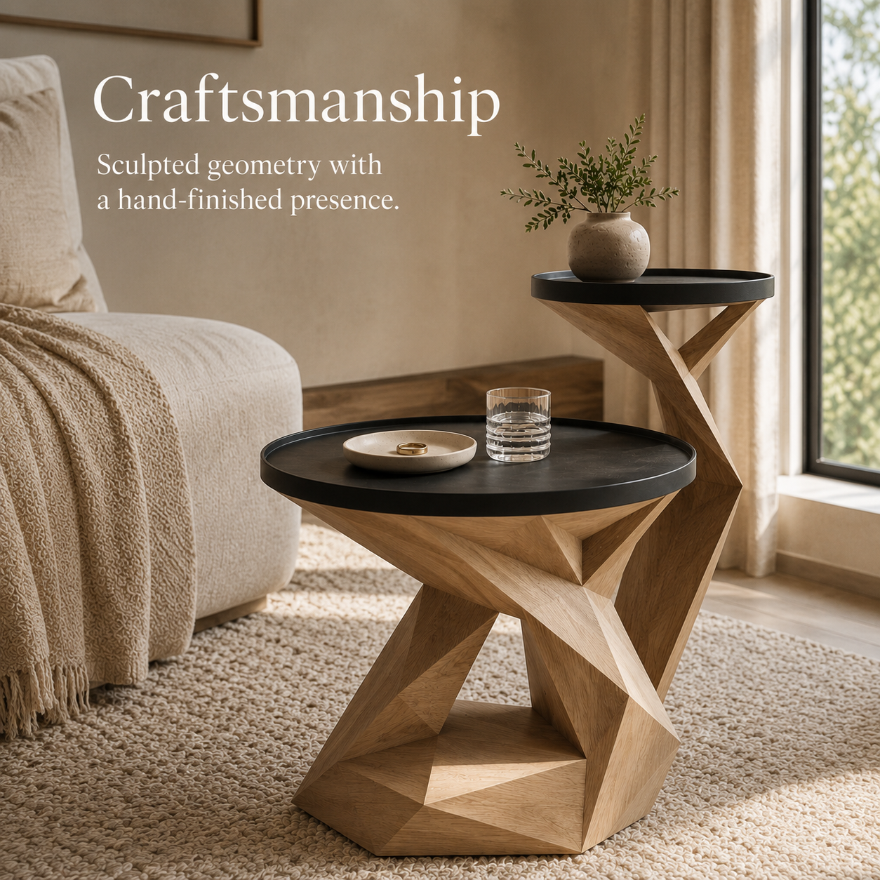 Arden Sculptural Side Table - Design 066 - product image 07