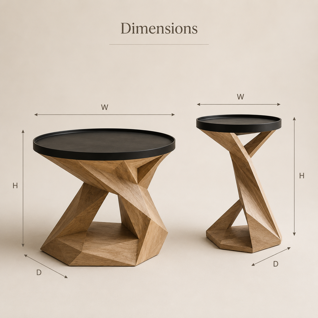 Arden Sculptural Side Table - Design 066 - product image 09