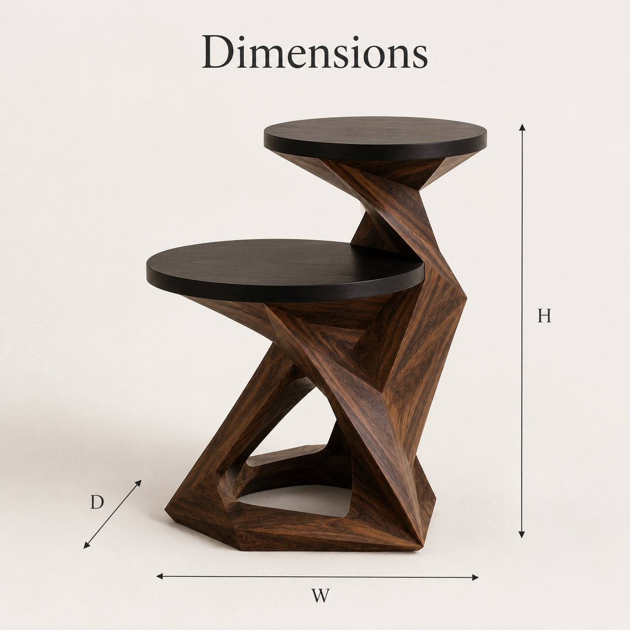 Mira Organic Wood Side Table - Design 067 - product image 10