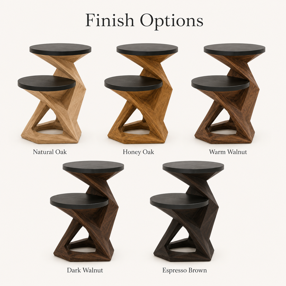 Mira Organic Wood Side Table - Design 067 - product image 11