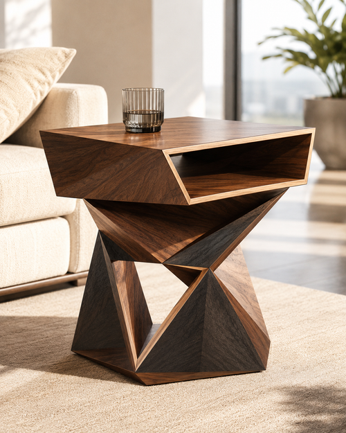 Calder Curved End Table - Design 068 - main view