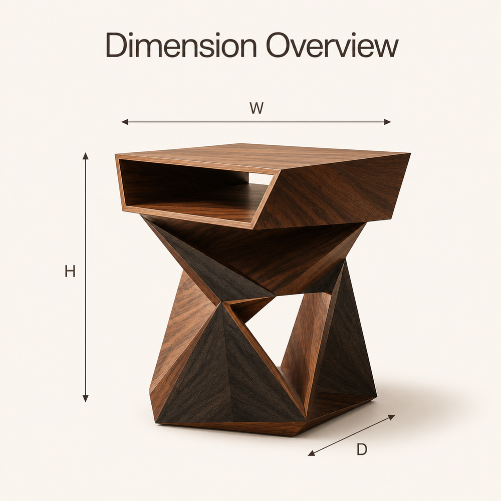 Calder Curved End Table - Design 068 - product image 04