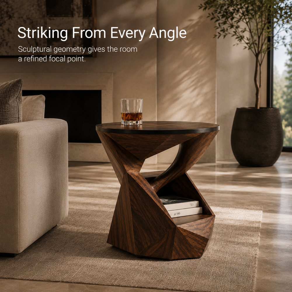 Soren Solid Wood Side Table - Design 069 - product image 09