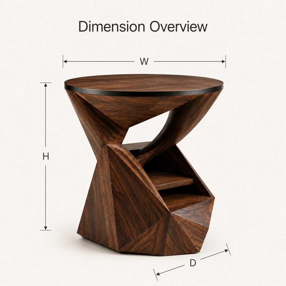 Soren Solid Wood Side Table - Design 069 - product image 10