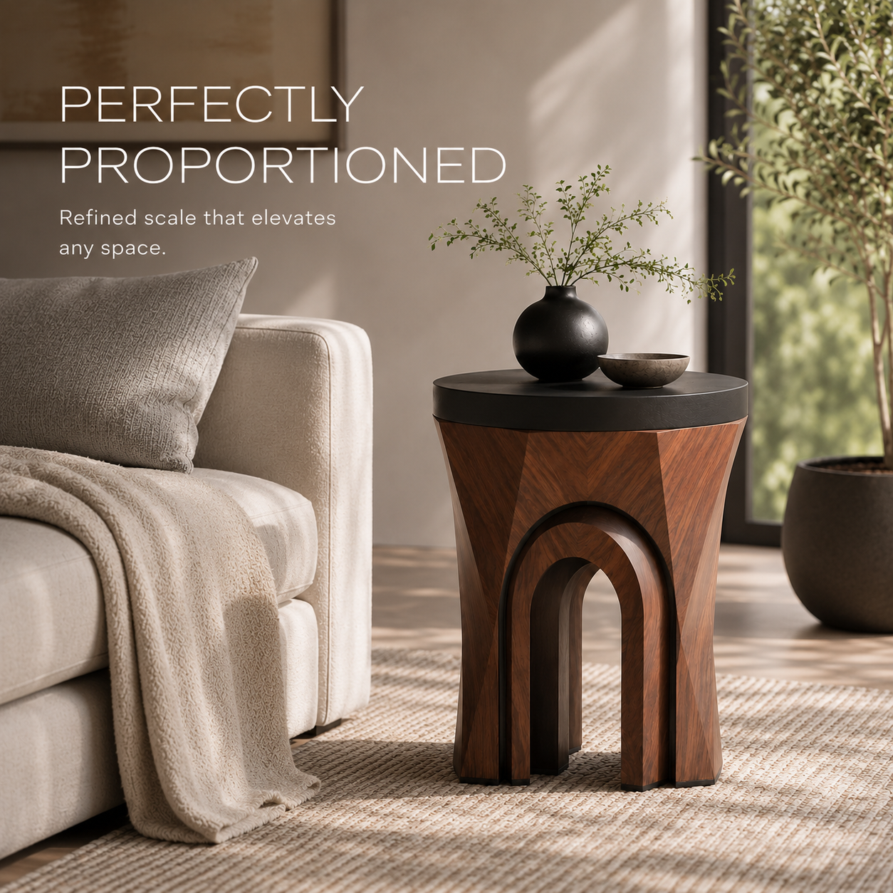 Liora Warm Wood Side Table - Design 073 - product image 06