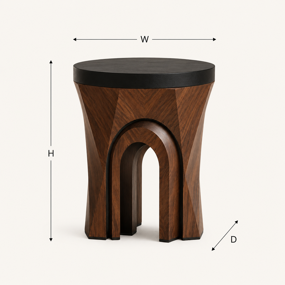 Liora Warm Wood Side Table - Design 073 - product image 10