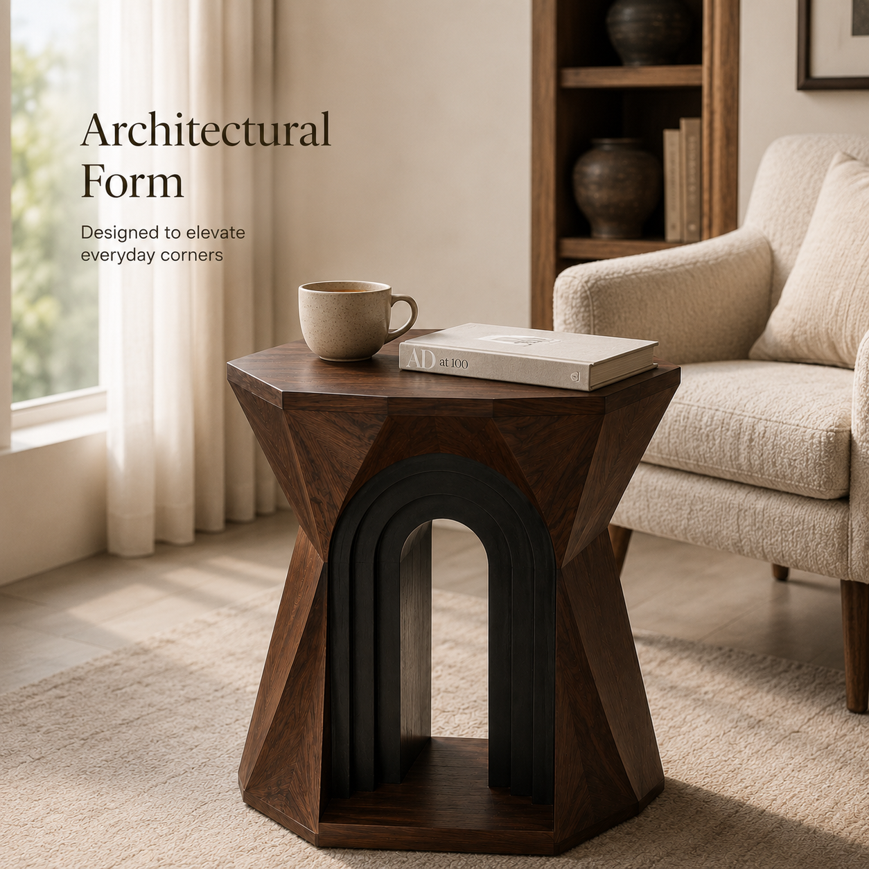 Arden Sculptural Side Table - Design 074 - product image 03