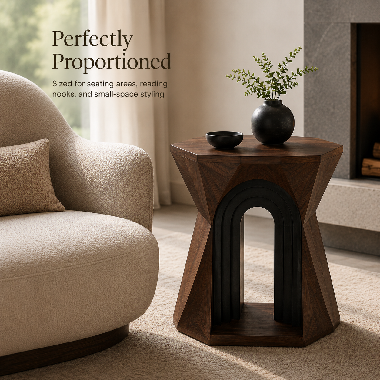 Arden Sculptural Side Table - Design 074 - product image 05