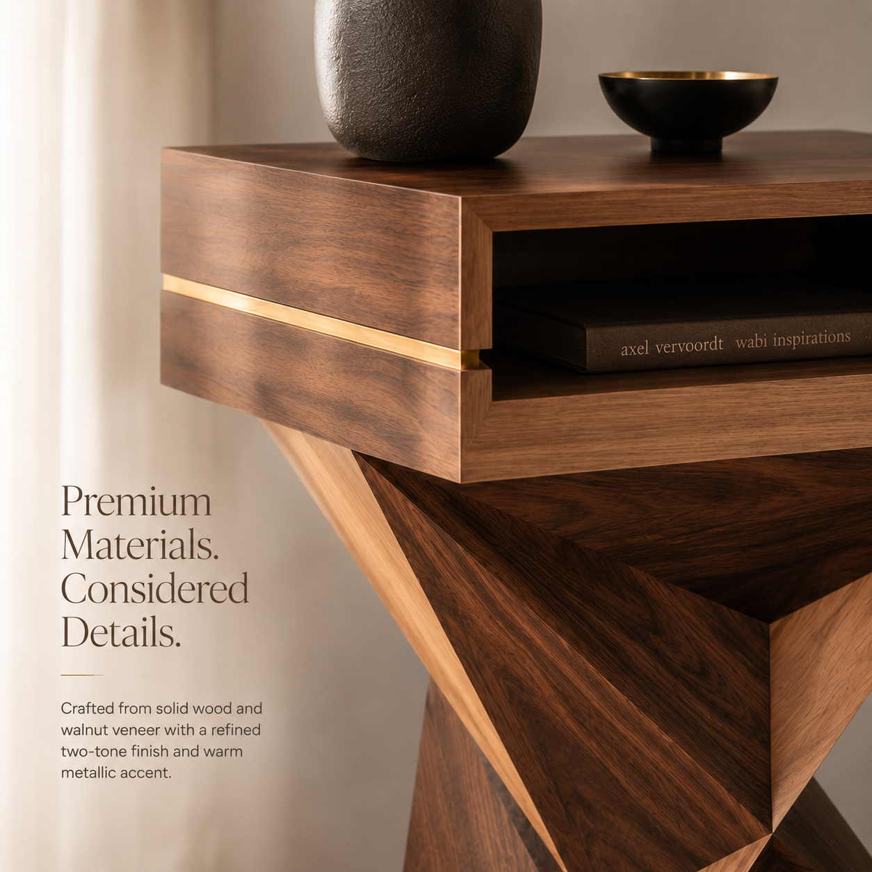 Mira Organic Wood Side Table - Design 075 - product image 07