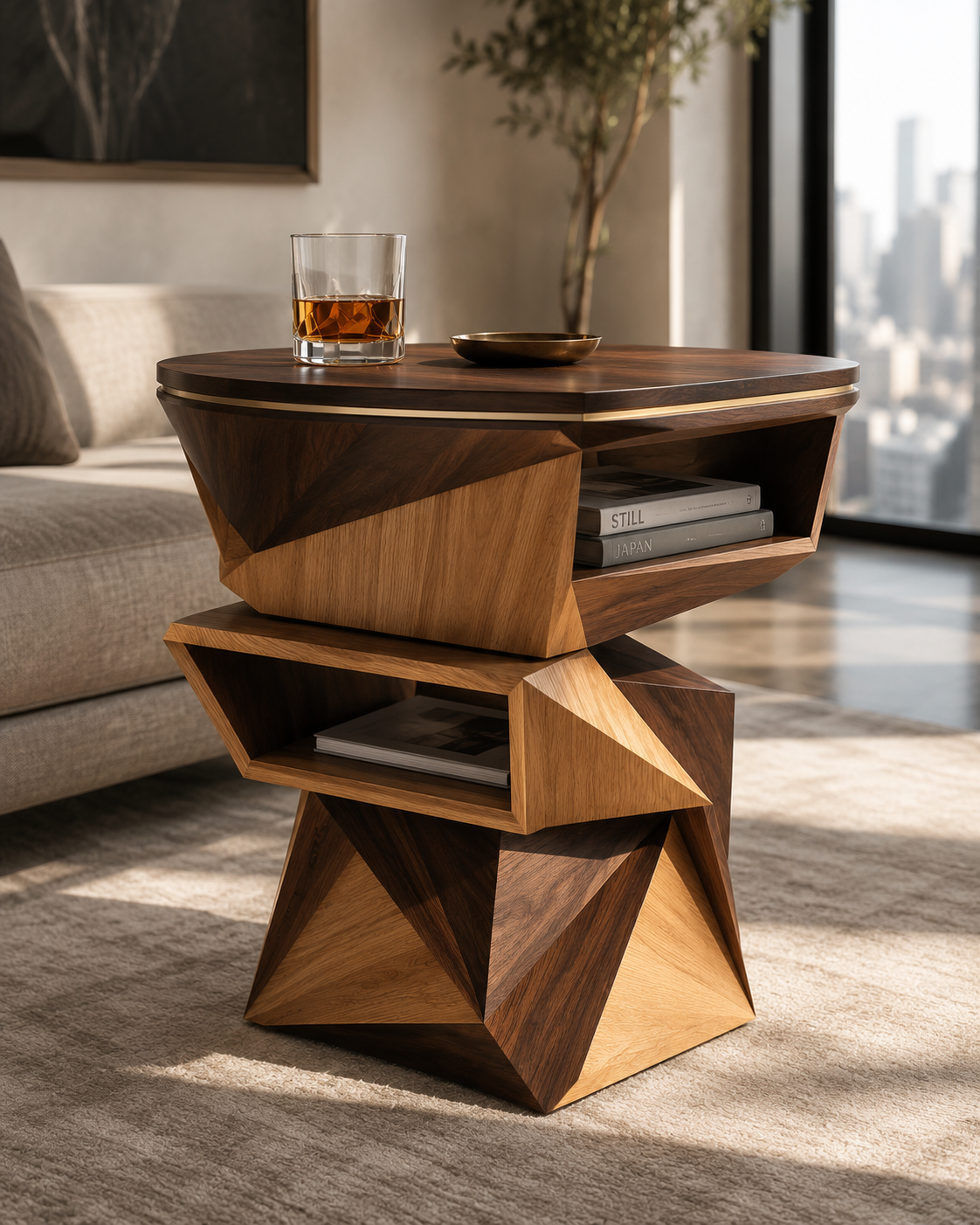Calder Curved End Table - Design 076 - main view