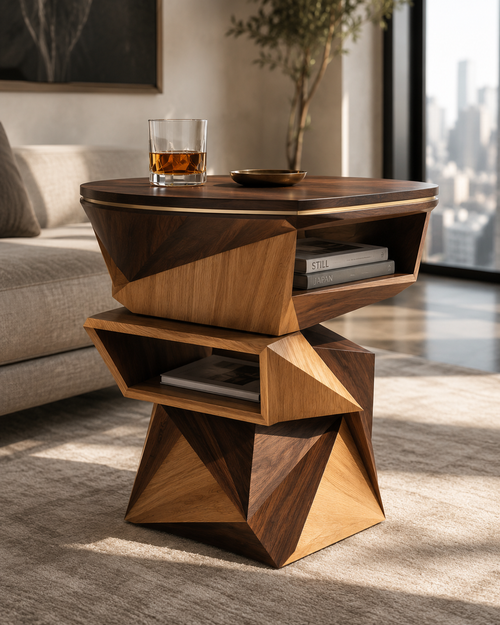Calder Curved End Table - Design 076 - main view