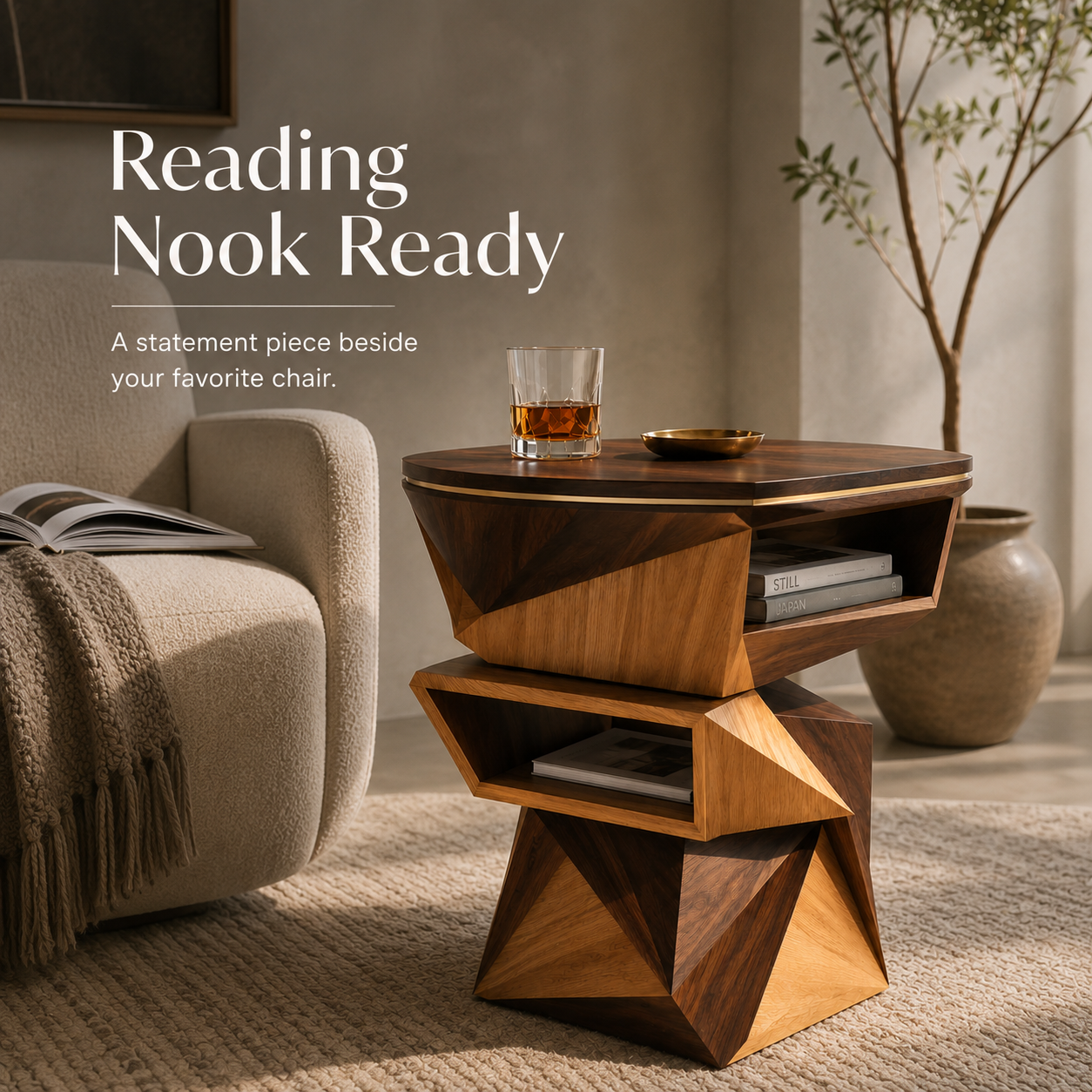 Calder Curved End Table - Design 076 - product image 04