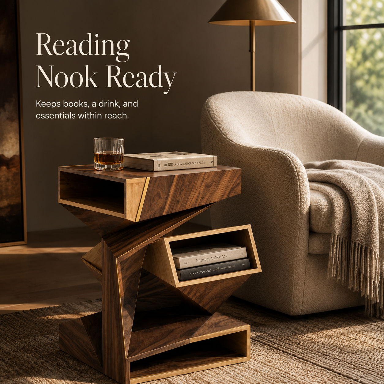 Soren Solid Wood Side Table - Design 077 - product image 04