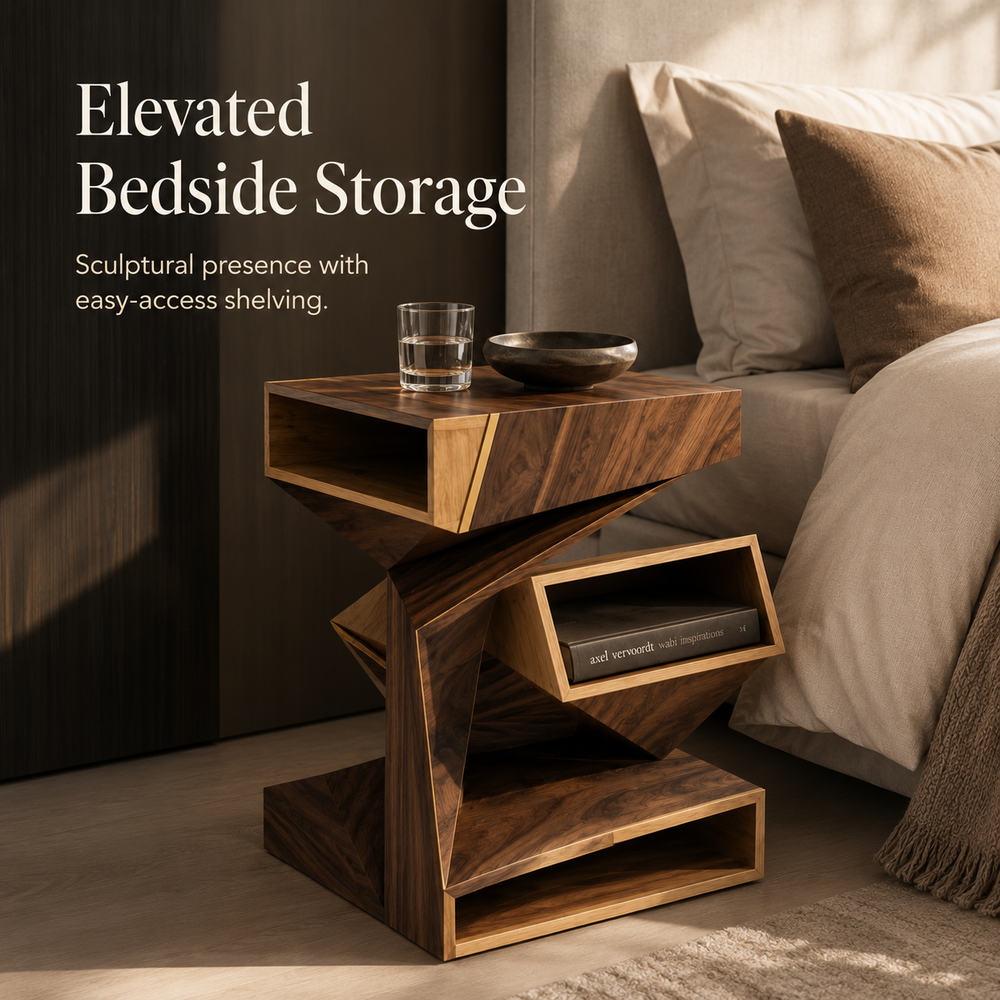 Soren Solid Wood Side Table - Design 077 - product image 05