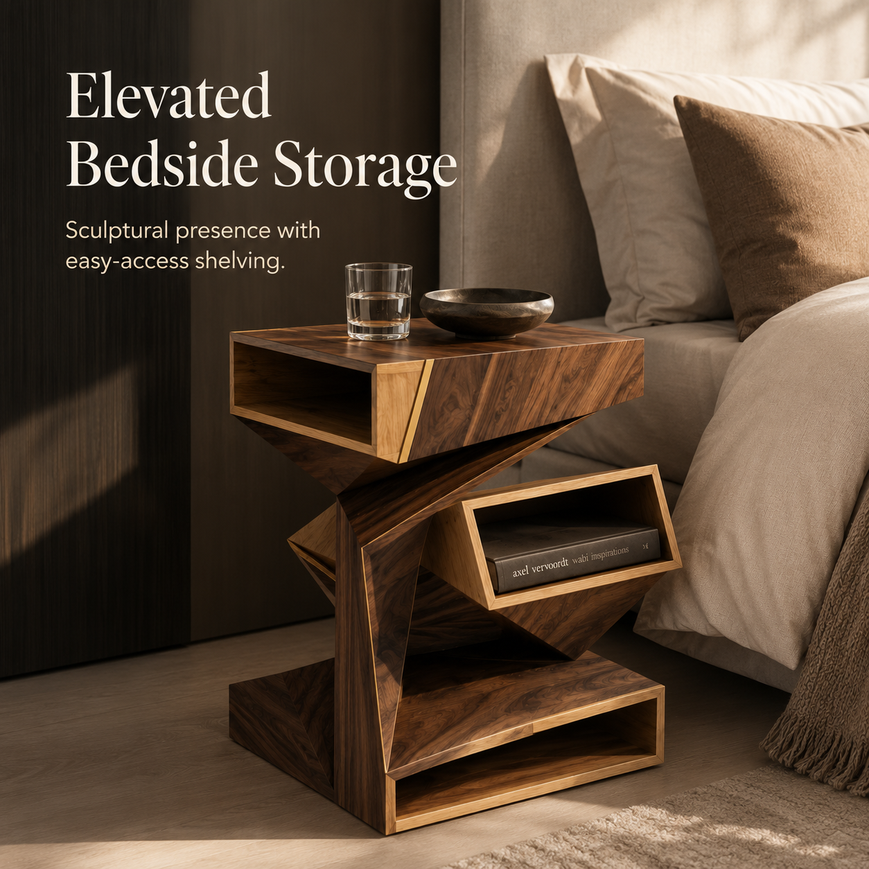 Soren Solid Wood Side Table - Design 077 - product image 05