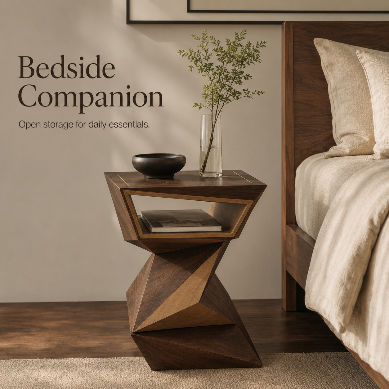 Liora Warm Wood Side Table - Design 081 - product image 05