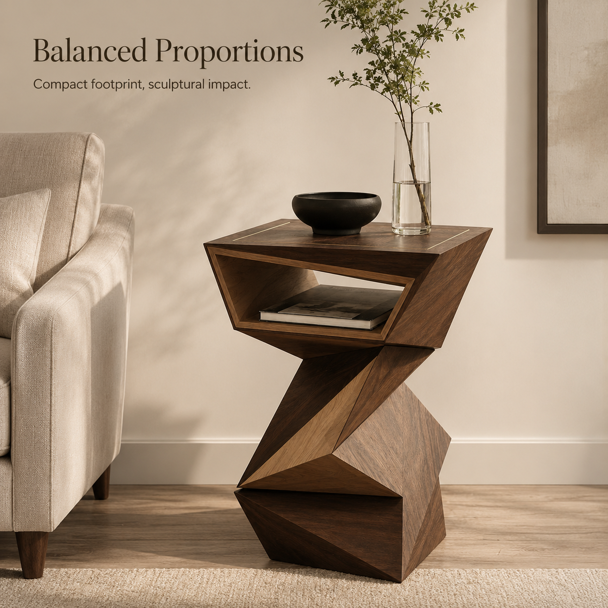 Liora Warm Wood Side Table - Design 081 - product image 06