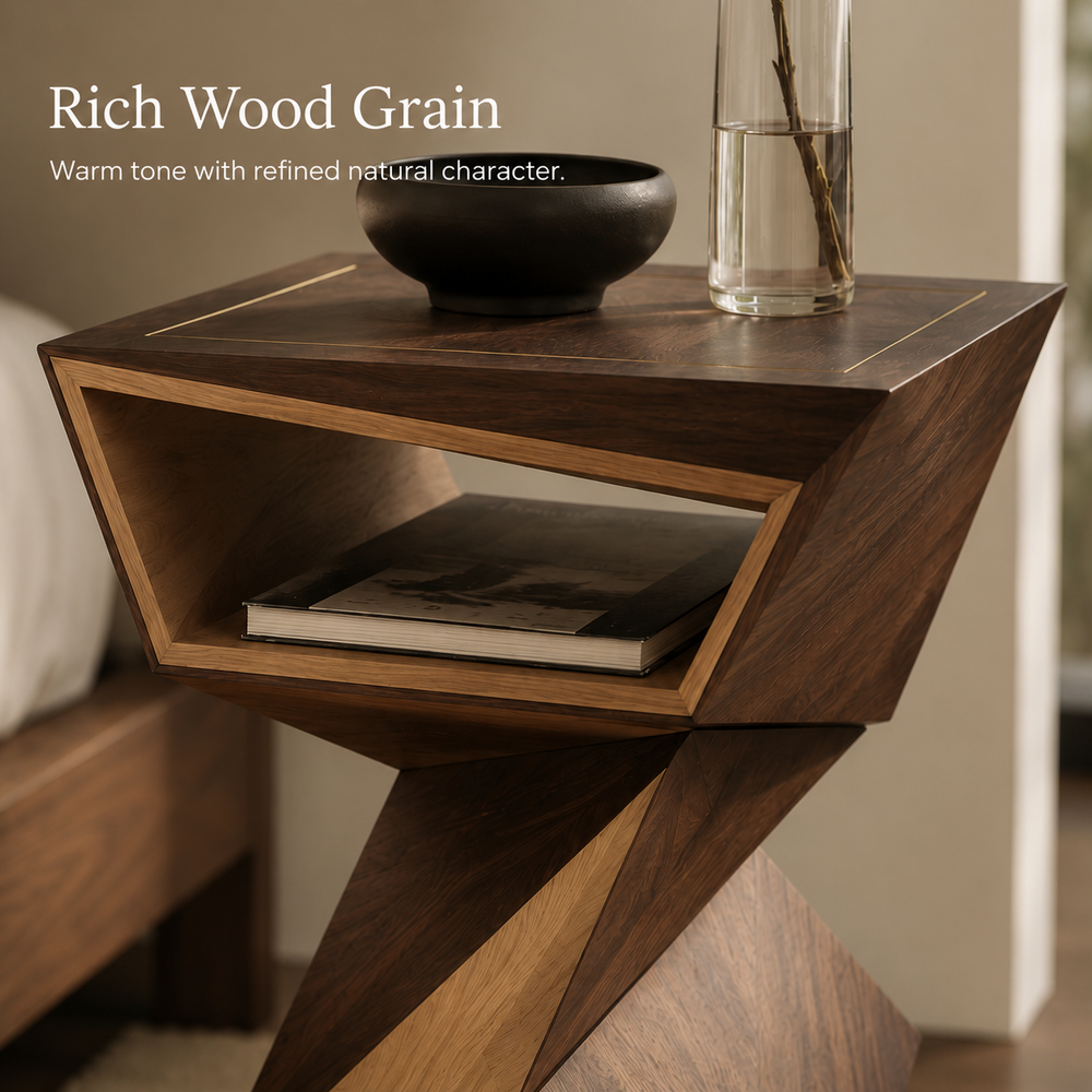 Liora Warm Wood Side Table - Design 081 - product image 07
