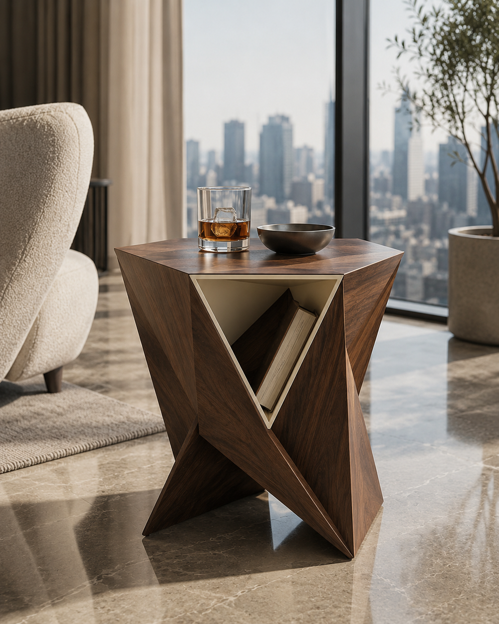 Arden Sculptural Side Table - Design 082 - alternate PDP image 01
