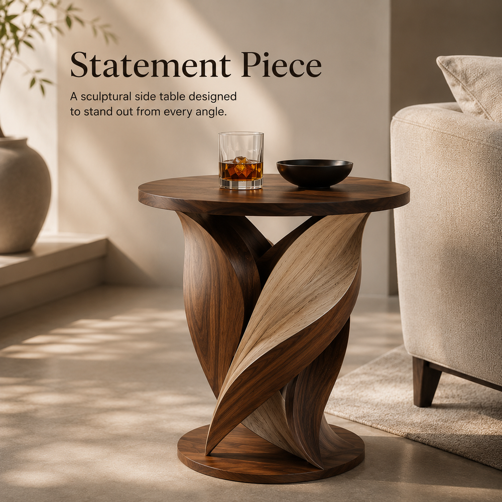 Arden Sculptural Side Table - Design 082 - alternate PDP image 03