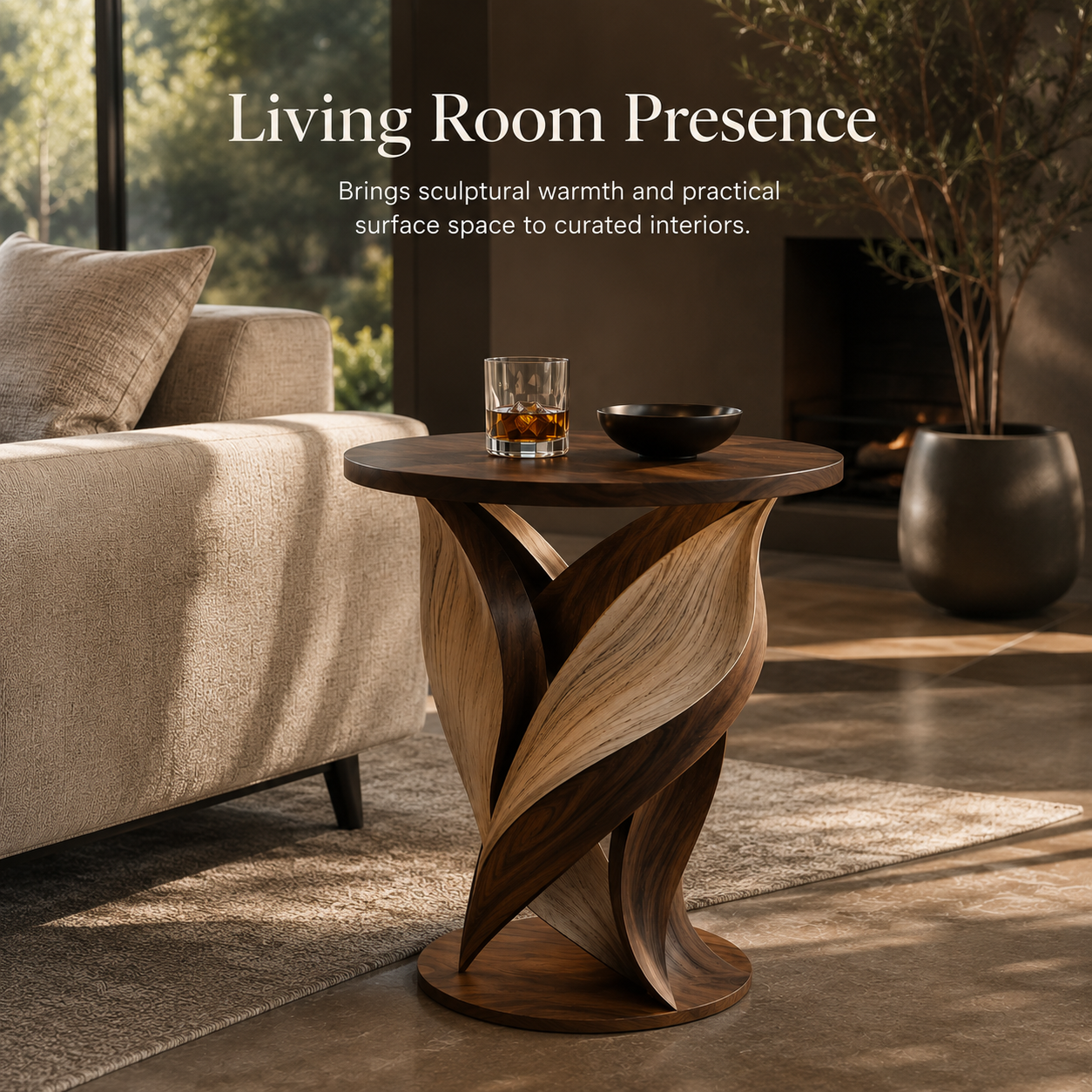 Arden Sculptural Side Table - Design 082 - alternate PDP image 04