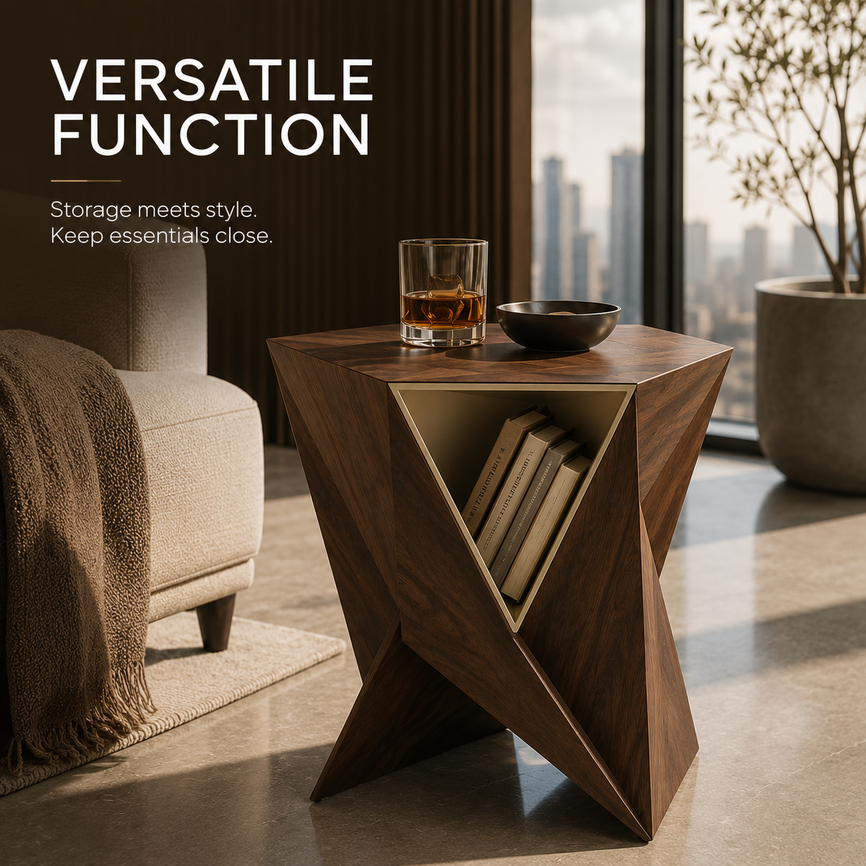 Arden Sculptural Side Table - Design 082 - product image 08