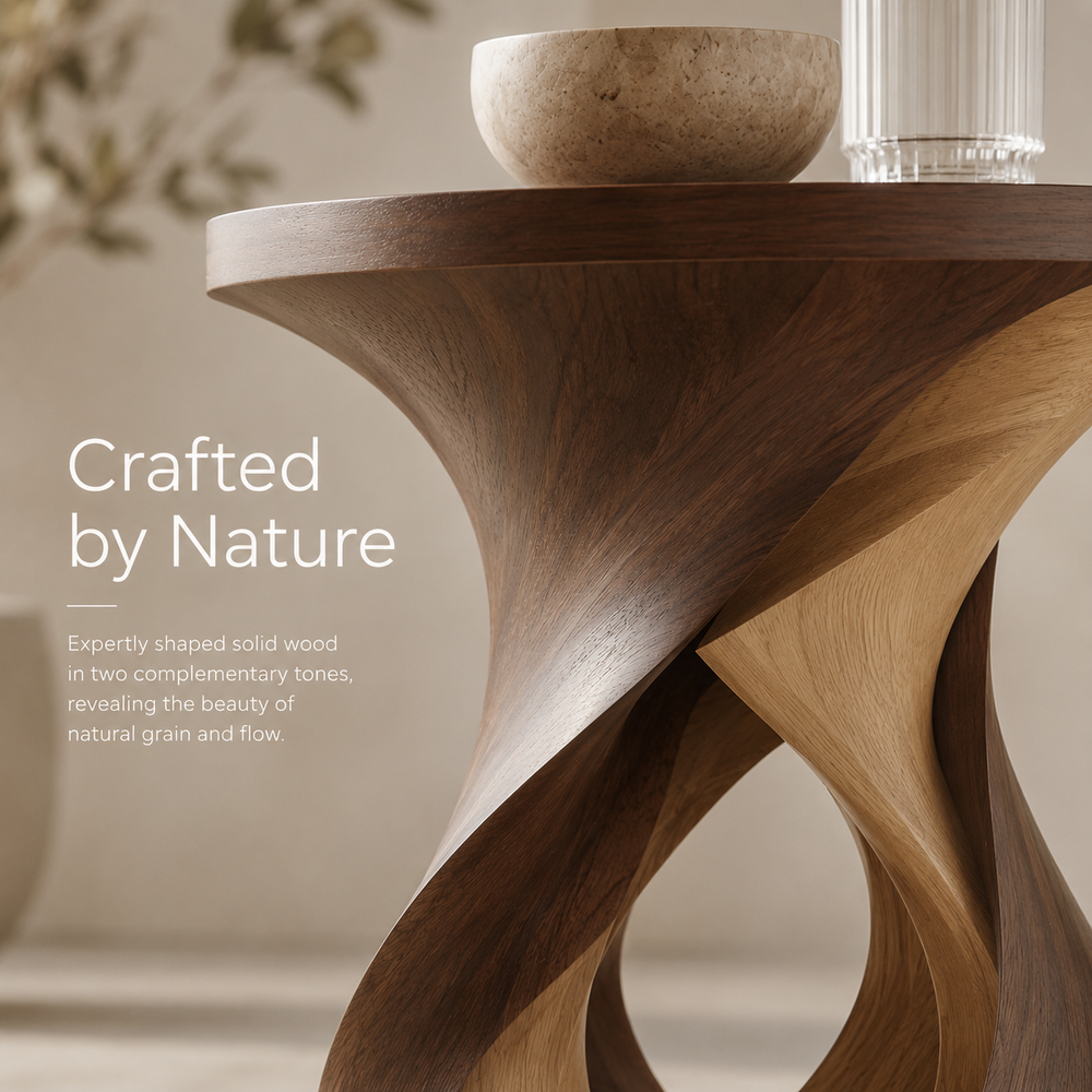 Mira Organic Wood Side Table - Design 083 - alternate PDP image 07