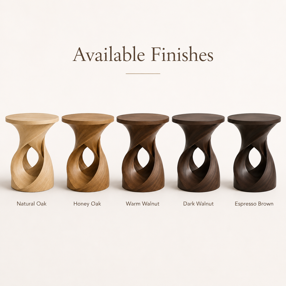 Mira Organic Wood Side Table - Design 083 - alternate PDP image 11