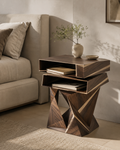 Mira Organic Wood Side Table - Design 083 - main view