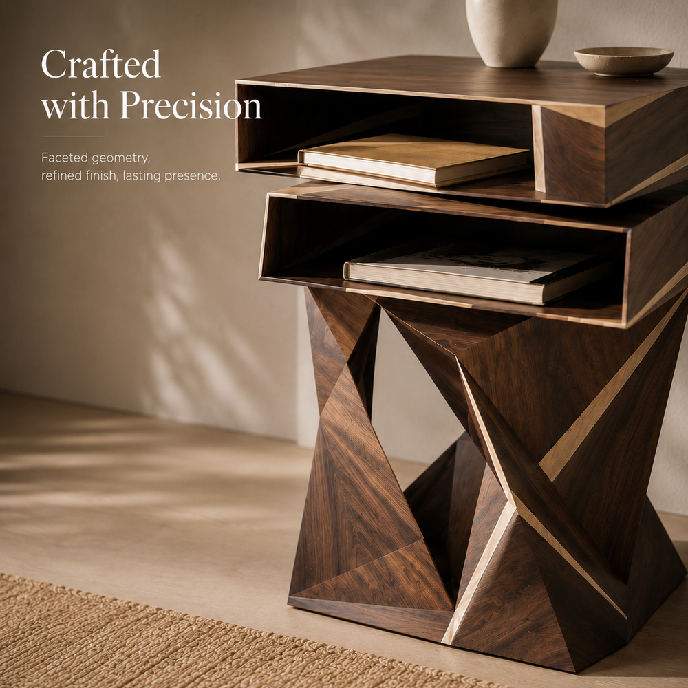 Mira Organic Wood Side Table - Design 083 - product image 08