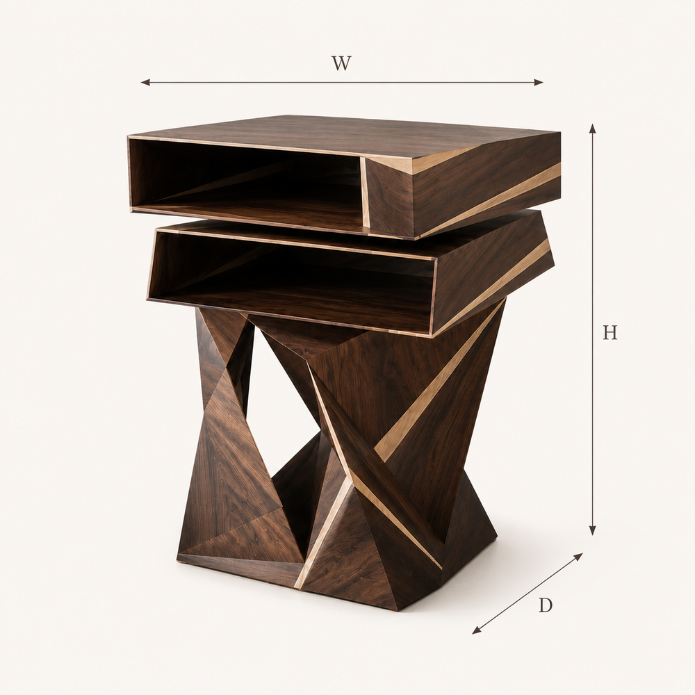 Mira Organic Wood Side Table - Design 083 - product image 10