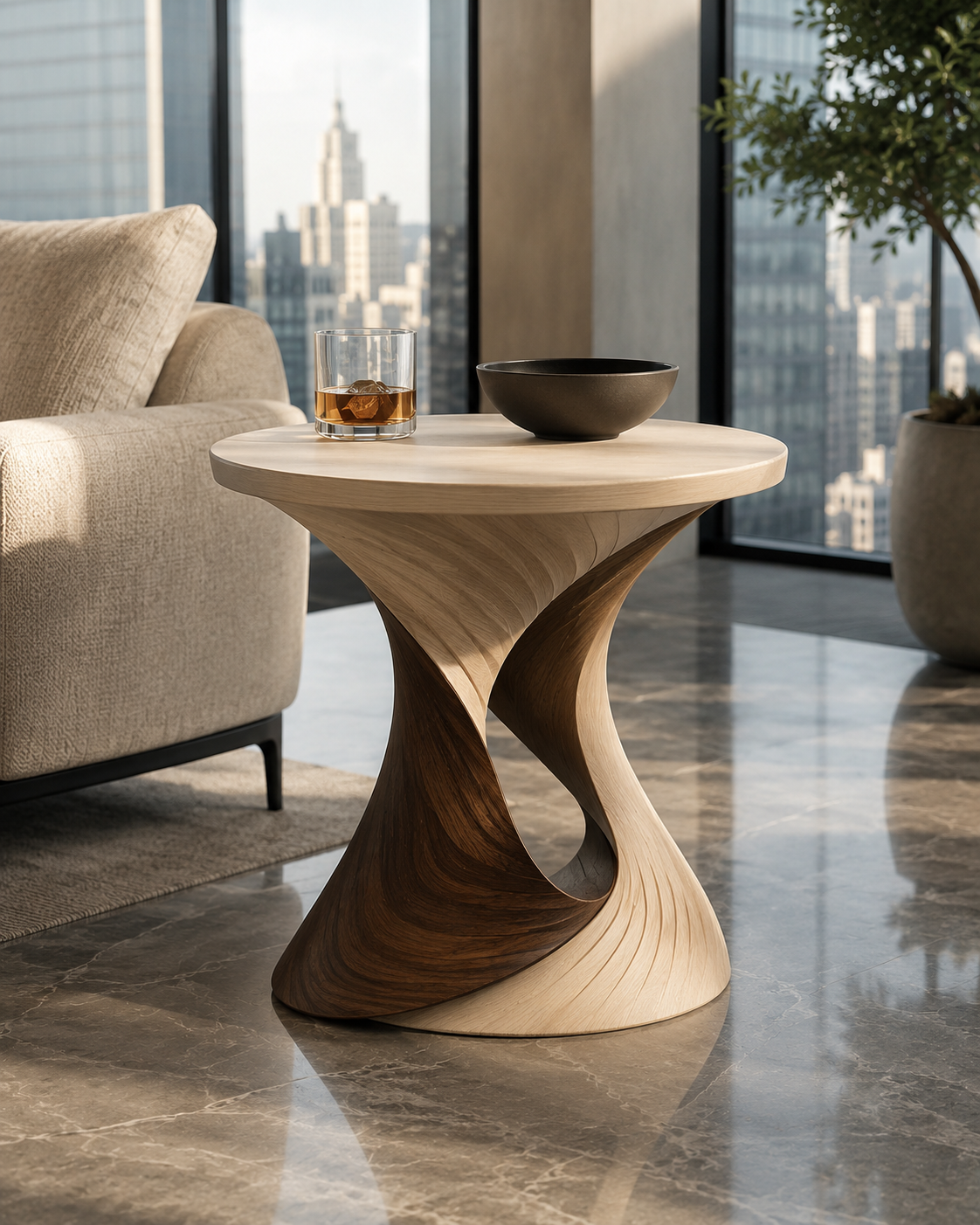 Soren Solid Wood Side Table - Design 085 - alternate PDP image 01