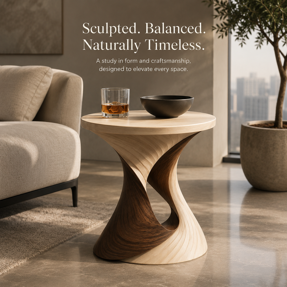 Soren Solid Wood Side Table - Design 085 - alternate PDP image 02