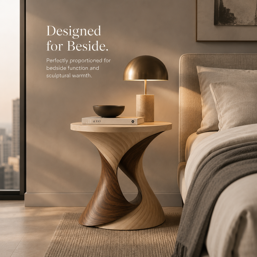 Soren Solid Wood Side Table - Design 085 - alternate PDP image 06