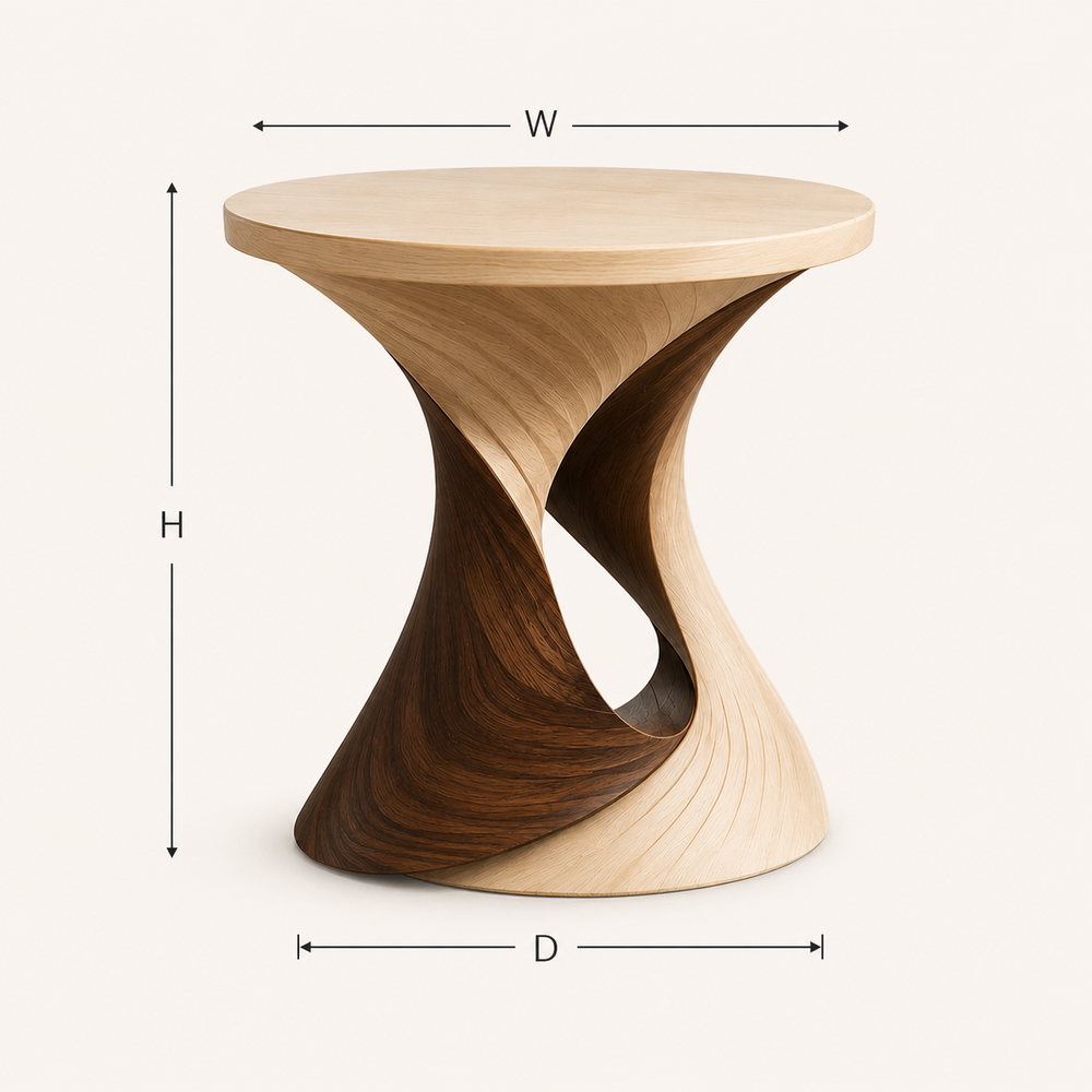 Soren Solid Wood Side Table - Design 085 - alternate PDP image 09