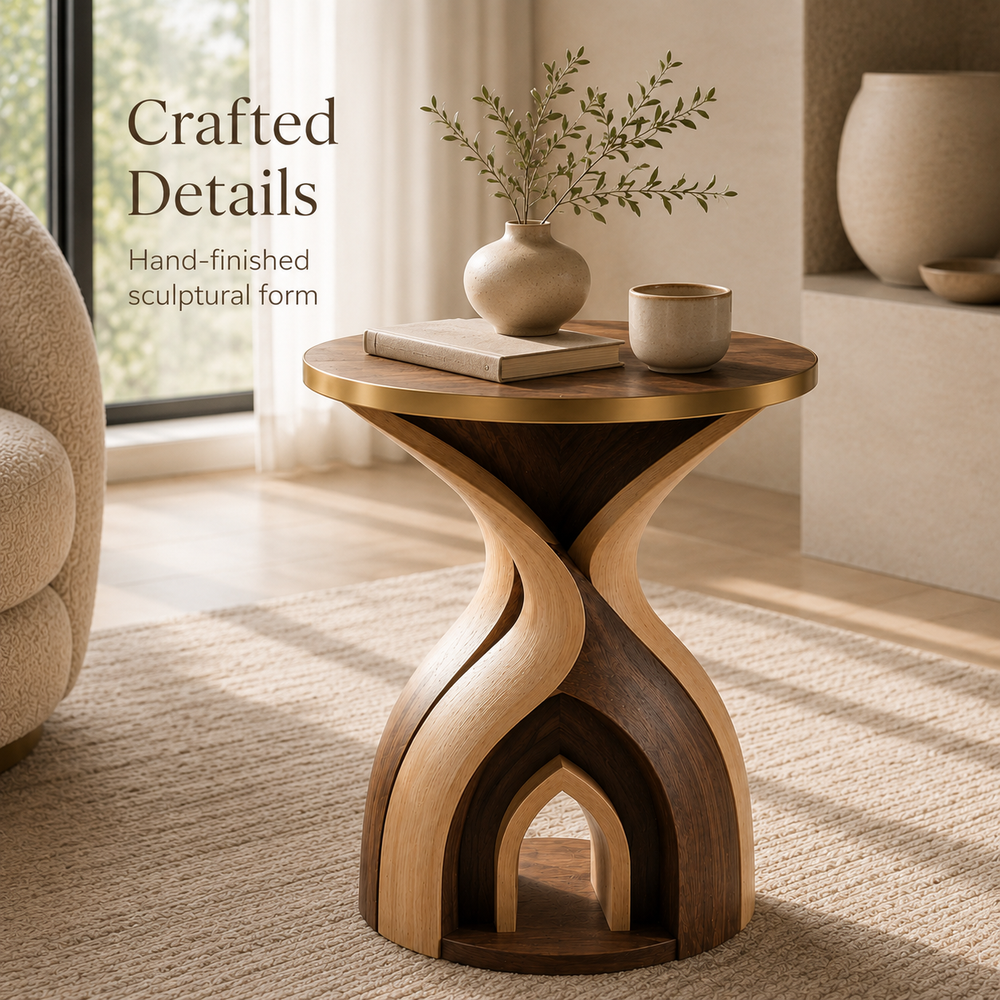 Soren Solid Wood Side Table - Design 085 - product image 09