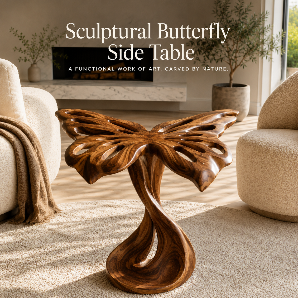 Elara Rounded Accent Table - Design 086 - alternate PDP image 02