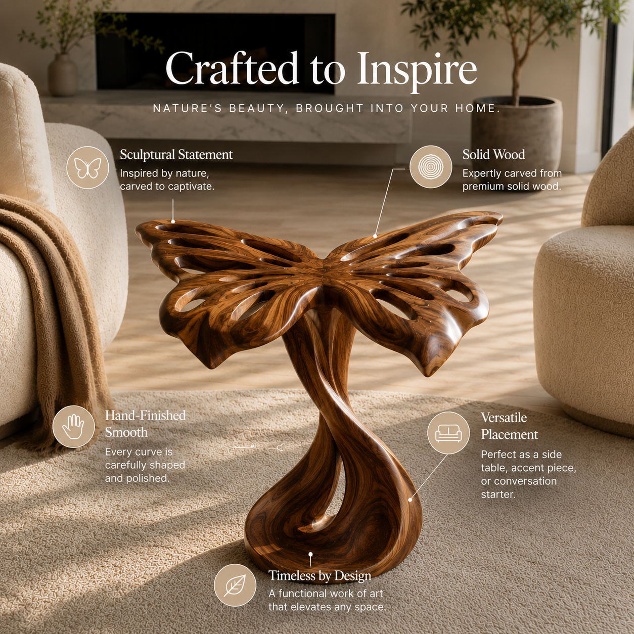 Elara Rounded Accent Table - Design 086 - alternate PDP image 07